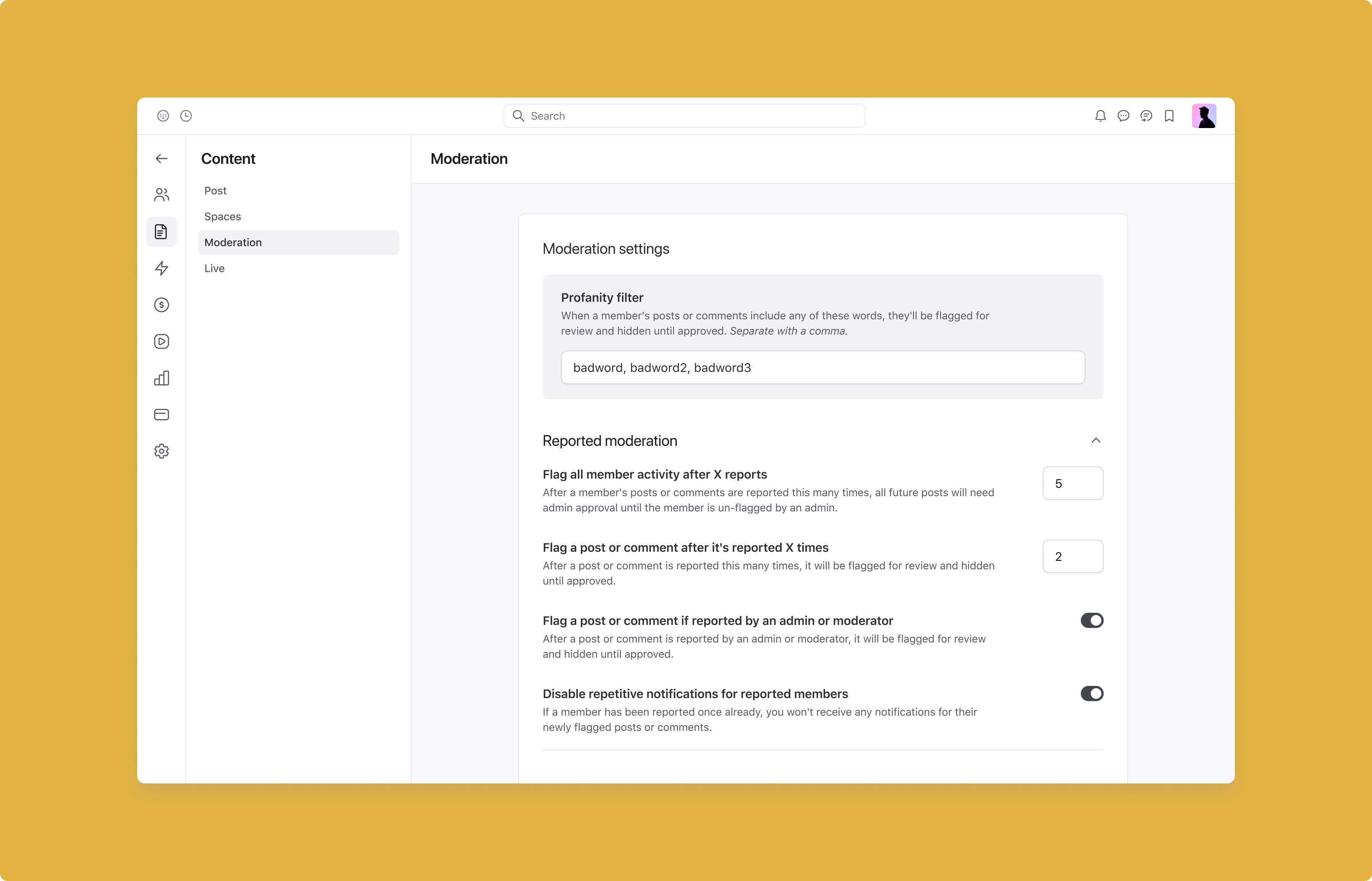 Moderation settings, mobile analytics, and 10+ improvements
