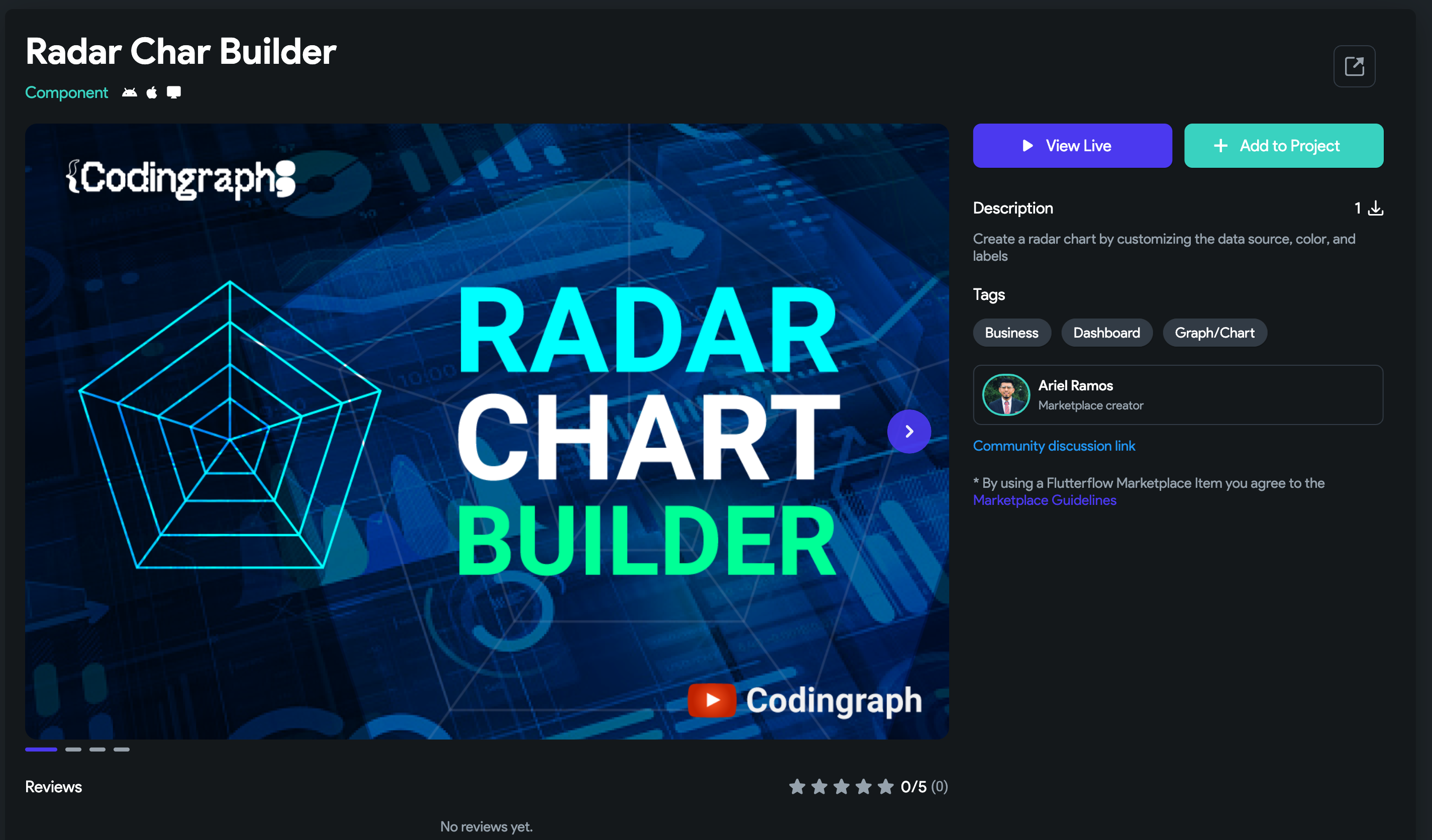 Radar Chart Builder | FlutterFlow
