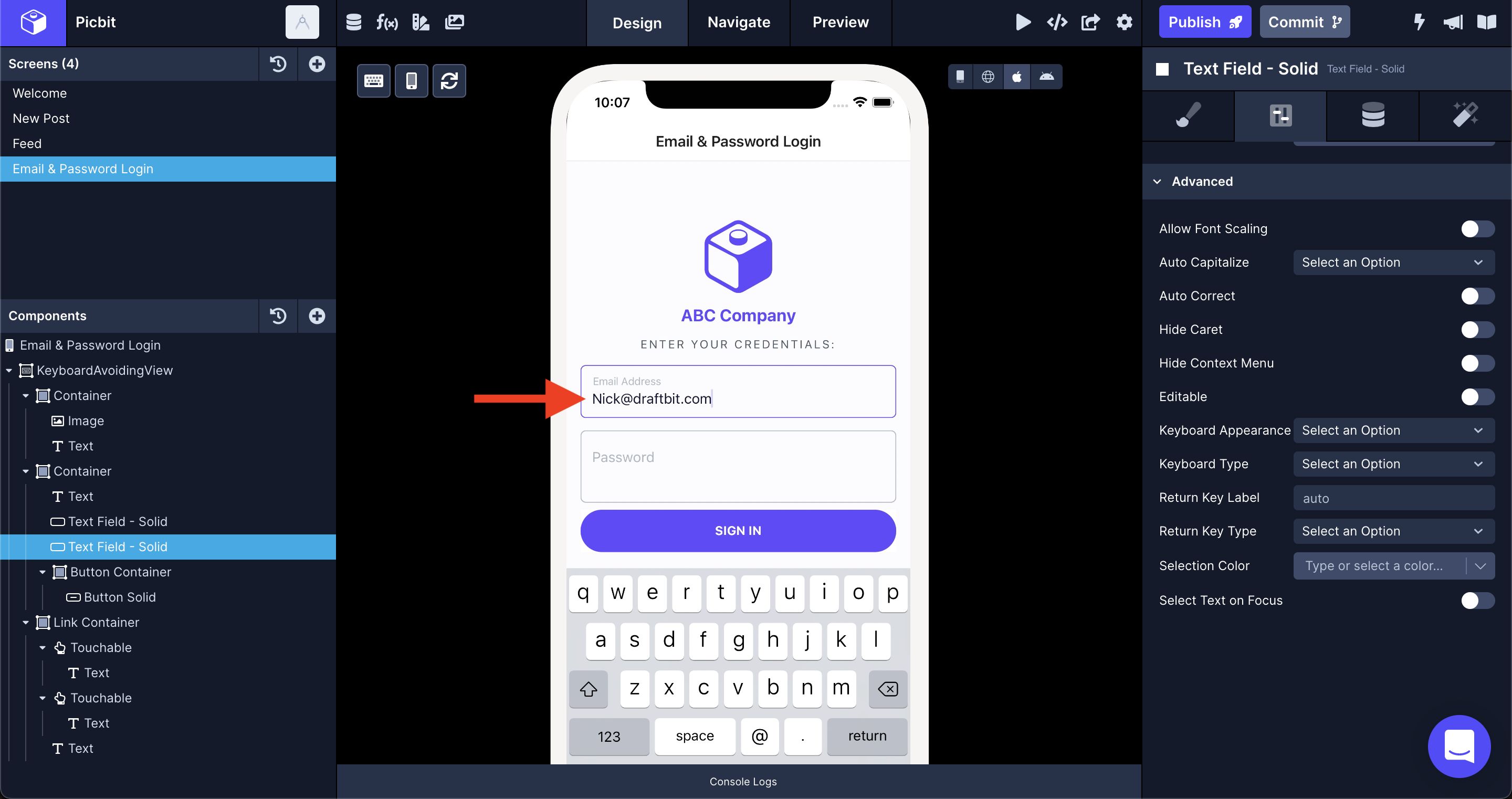 💡 Tip of the Week: Advanced TextInput controls | The Draftbit Community