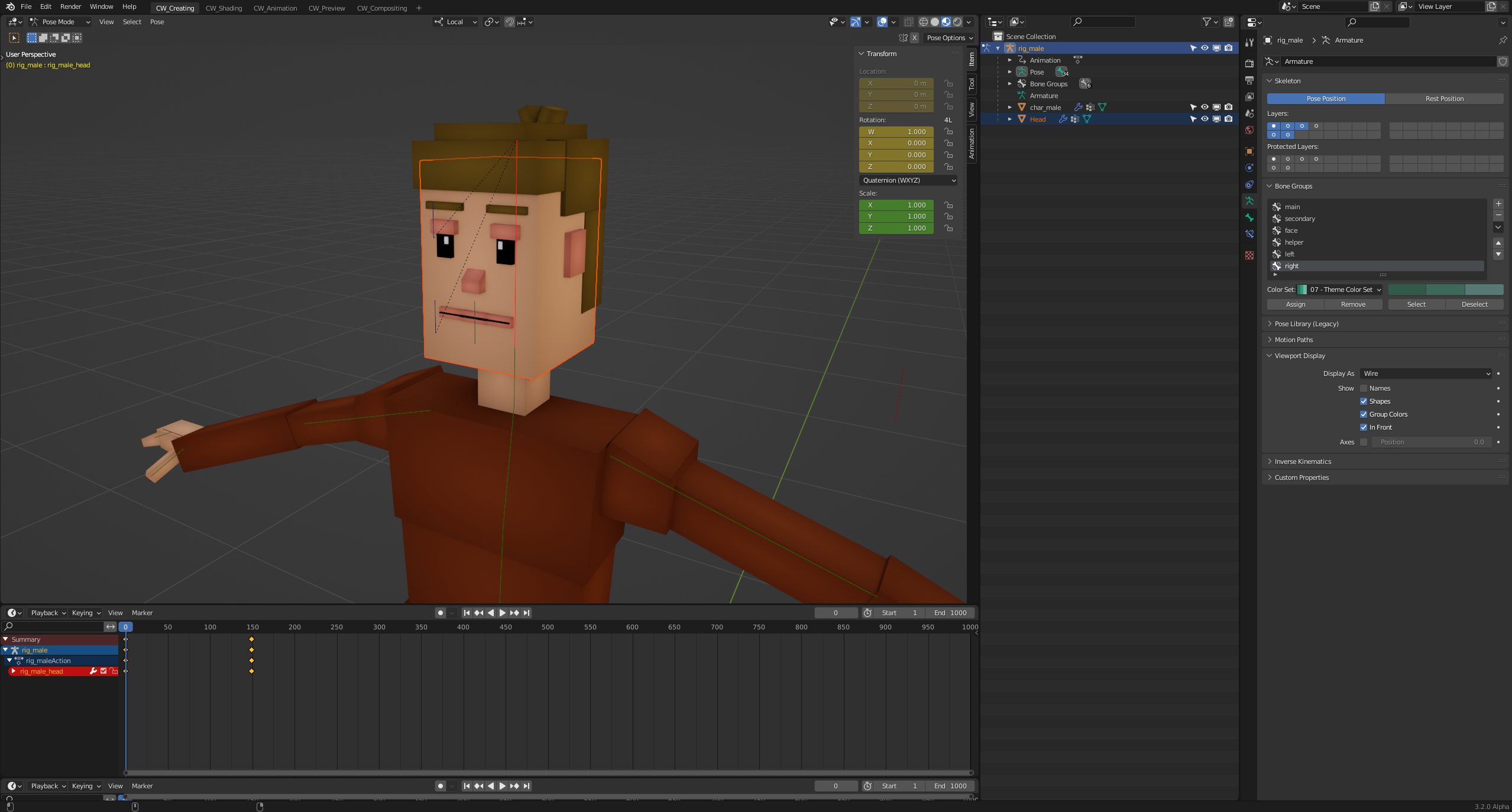Rotating a Mesh using a Bone does not the Update the Rotation values of ...