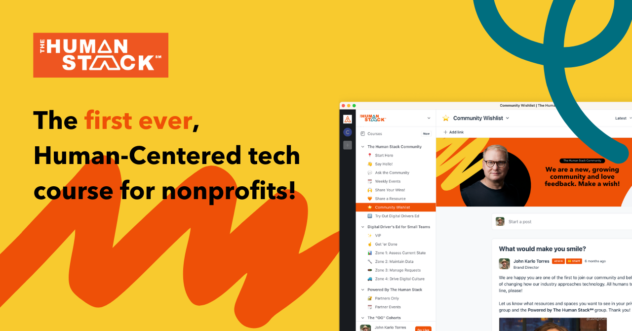 The first ever, Human-Centered tech course for nonprofits! | The Human ...