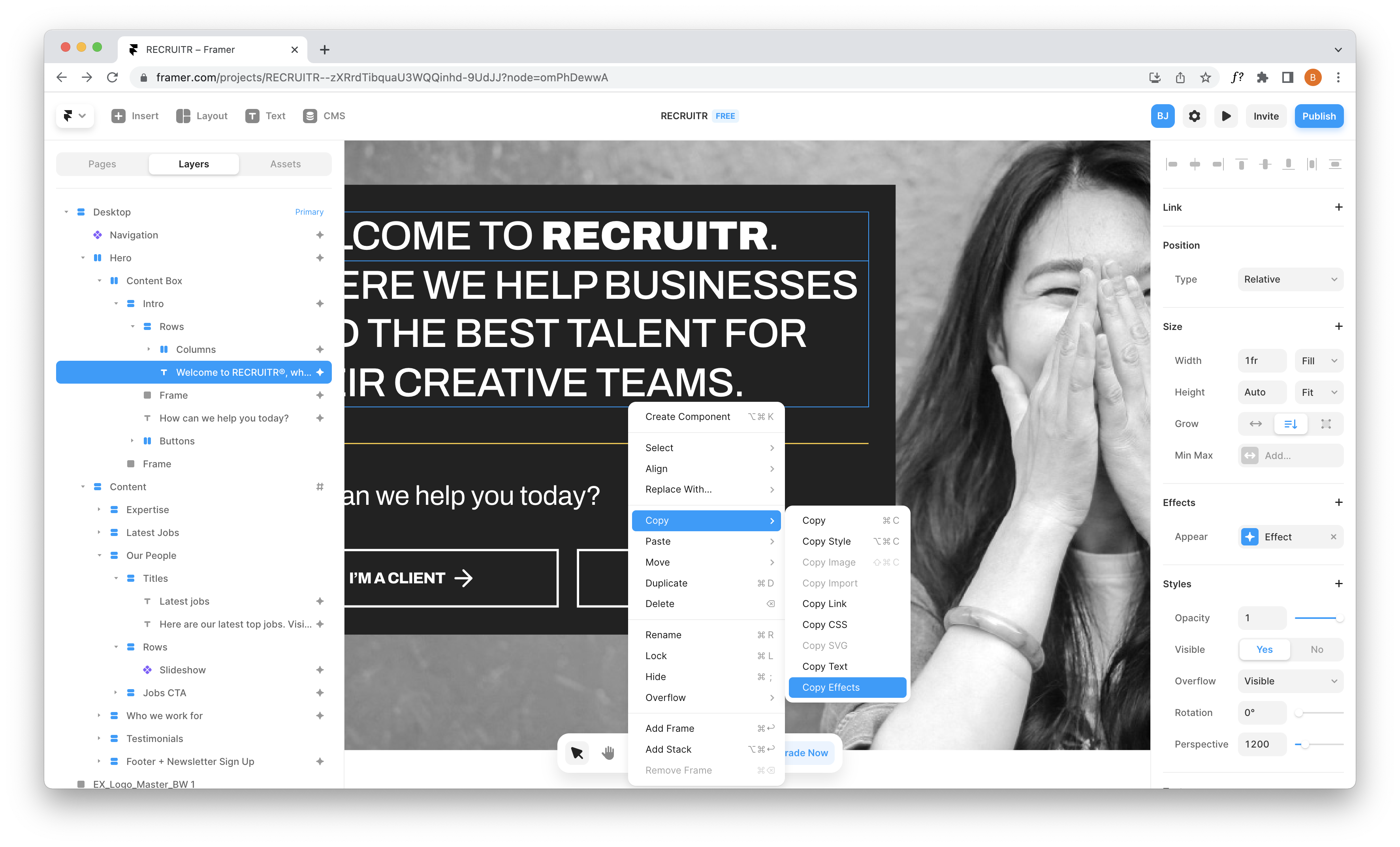 Copy / Paste Styles and Effects.. | Framer