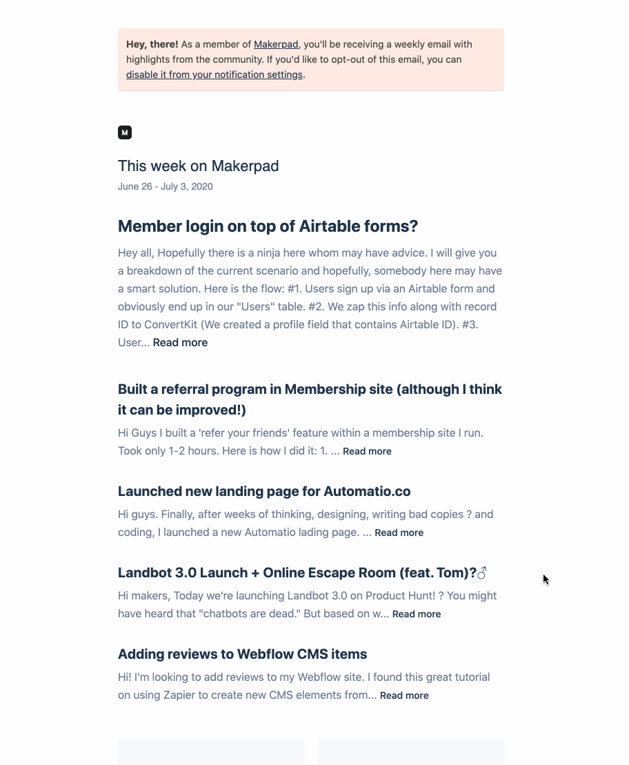 Engage your members with a personalized weekly digest | Circle Community