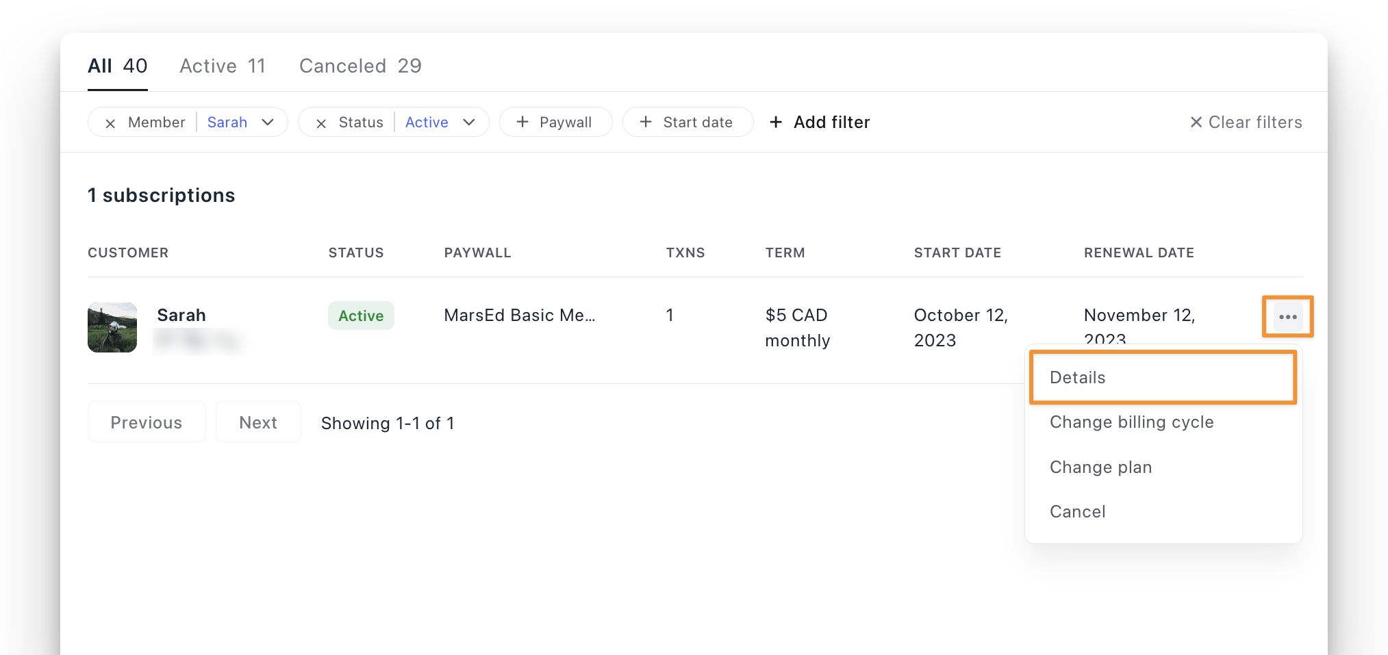 View All Member Subscriptions Circle Knowledge Base
