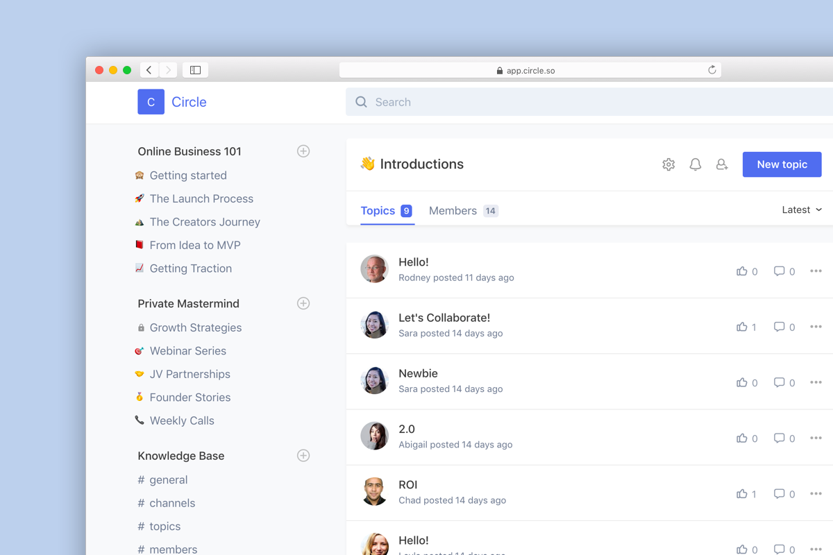 Customize your space layout with list and card view | Circle Community